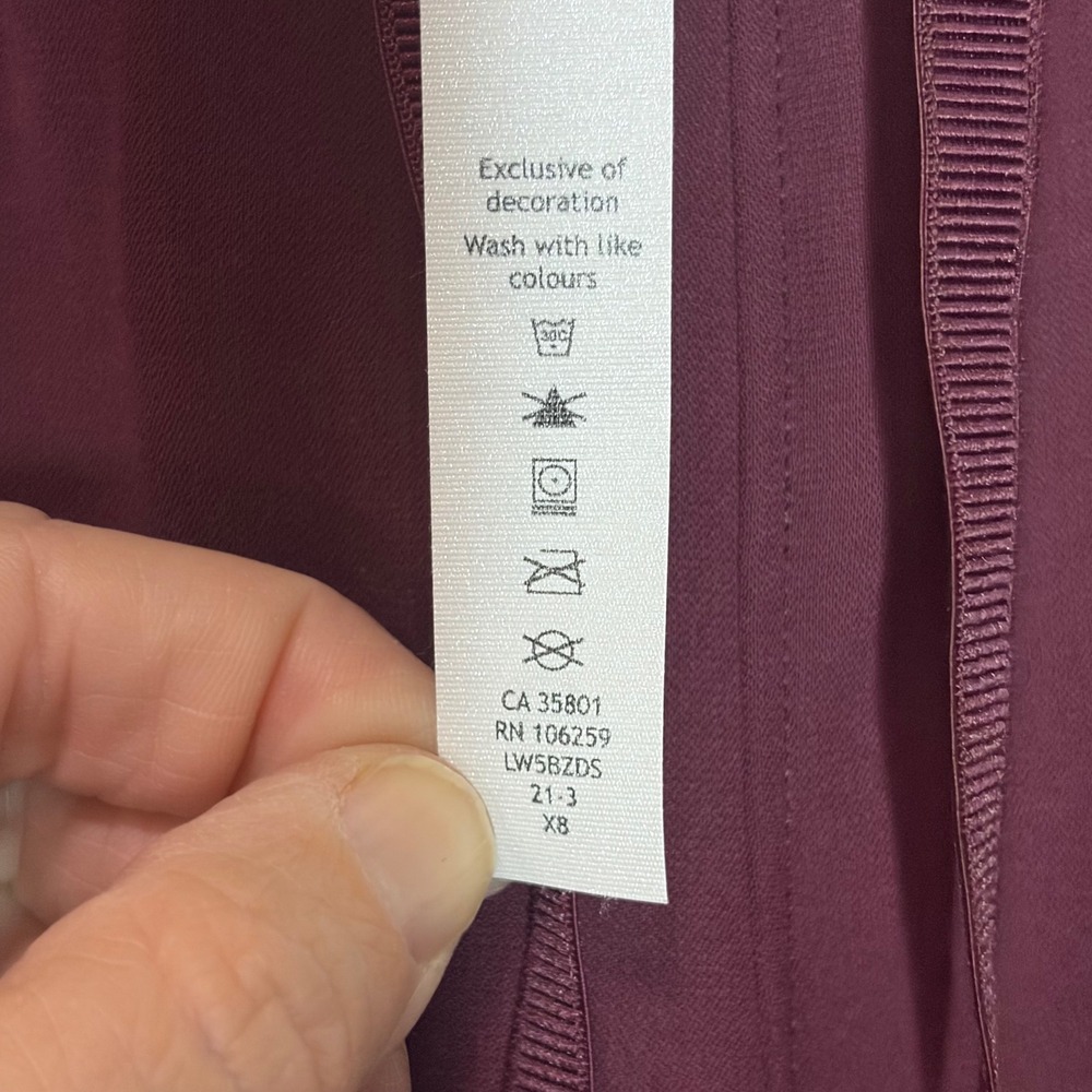 Lululemon On the Fly Jogger 28 Cassis Burgundy LW5BZDS Women Size 6 New Athletic - Picture 8 of 13